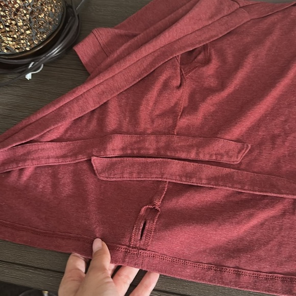 American Eagle Red Wrap Top - Picture 4 of 5